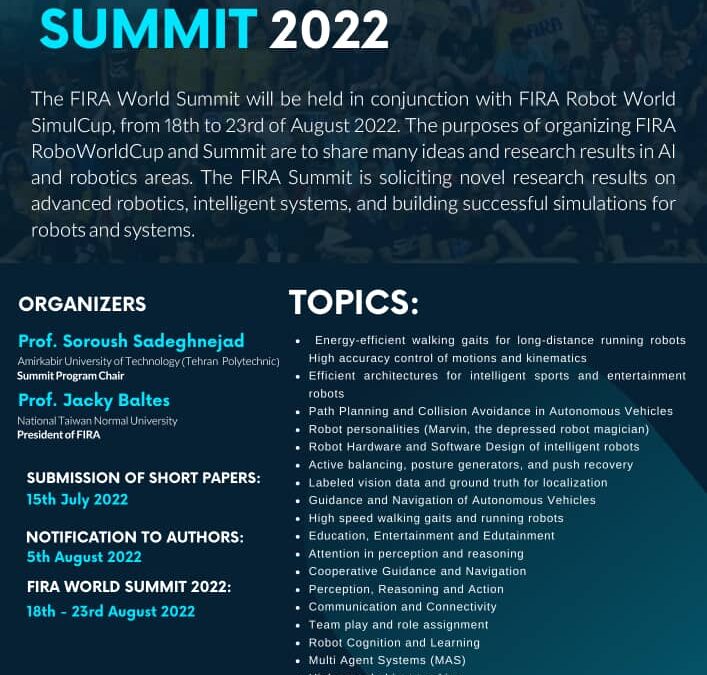 FIRA World Summit 2022 Call for Paper
